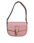 Versace – Virtus Leather Shoulder Bag Pink