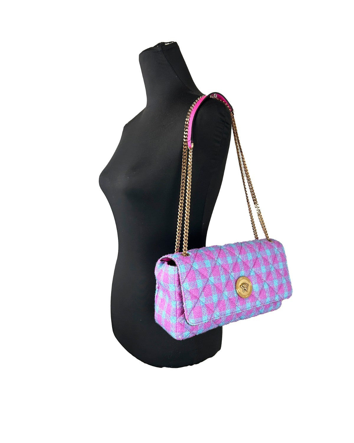 Versace – Wool Lurex Medium Shoulder Bag