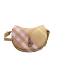 Burberry – Mini Check Rocking Horse Crossbody Bag Peach