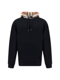 BURBERRY Black Cotton Samuel Hoodie Sweatshirt
