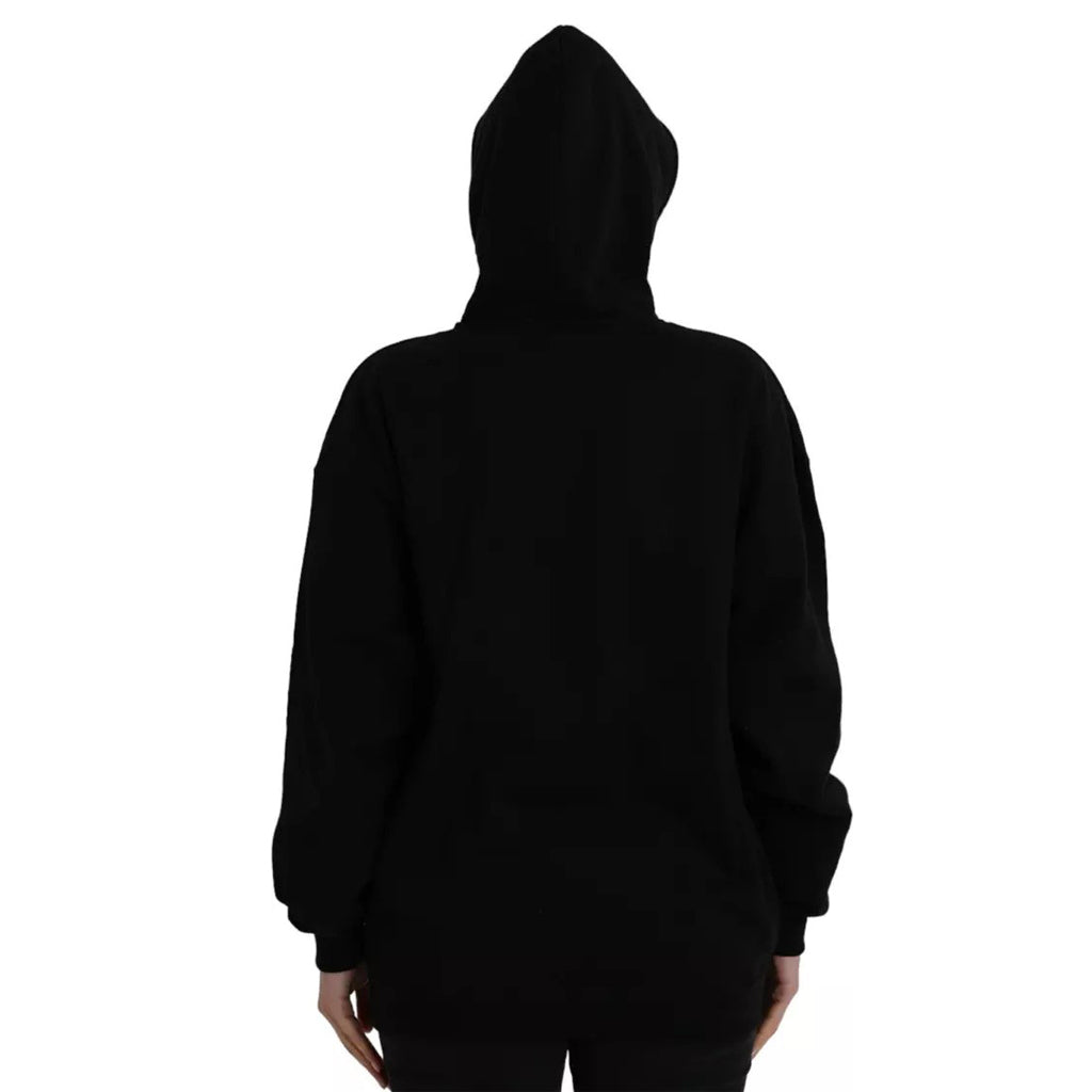 Balenciaga - Black Cotton Logo Hooded Pullover Sweatshirt Sweater