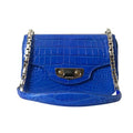 Balenciaga - Blue Exotic Leather Neo Classic Purse Shoulder Handbag Bag