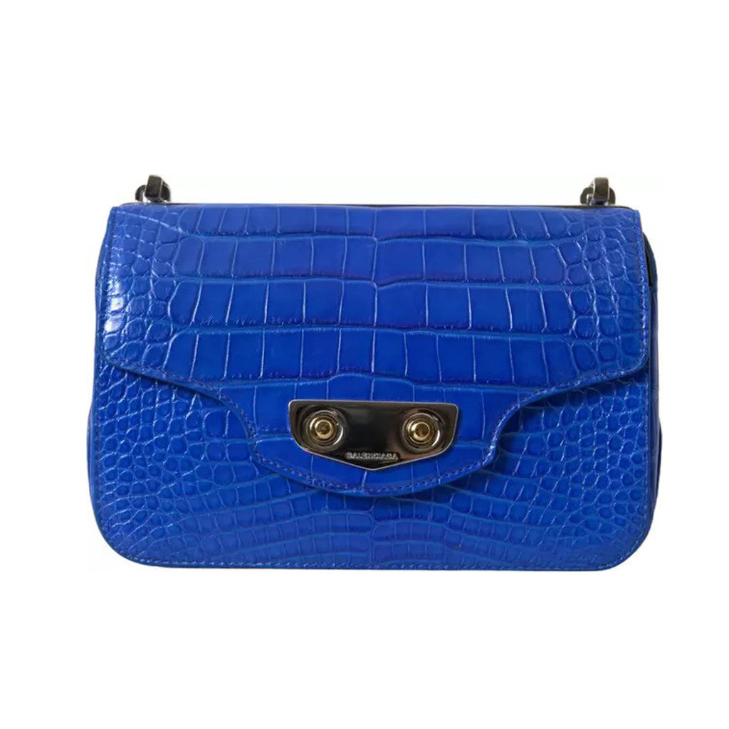 Balenciaga - Blue Exotic Leather Neo Classic Purse Shoulder Handbag Bag
