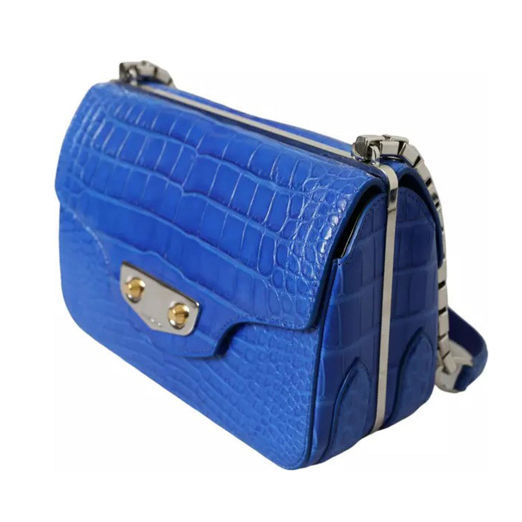 Balenciaga - Blue Exotic Leather Neo Classic Purse Shoulder Handbag Bag