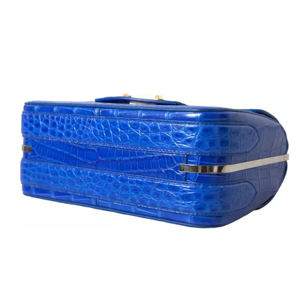 Balenciaga - Blue Exotic Leather Neo Classic Purse Shoulder Handbag Bag