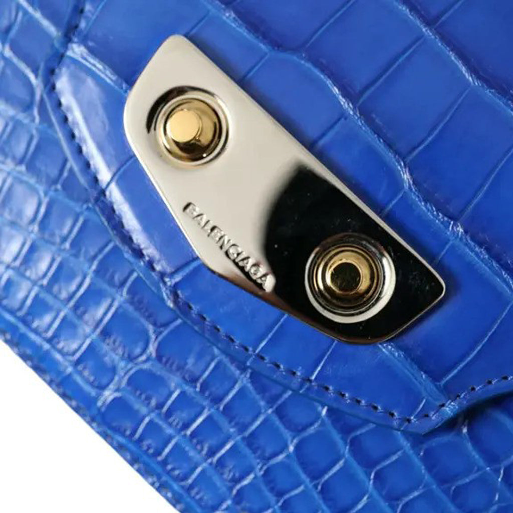 Balenciaga - Blue Exotic Leather Neo Classic Purse Shoulder Handbag Bag