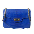 BALENCIAGA Chic Alligator Skin Chain Shoulder Bag