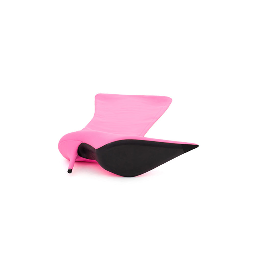 BALENCIAGA - Over The Knee Neon Pink Boot