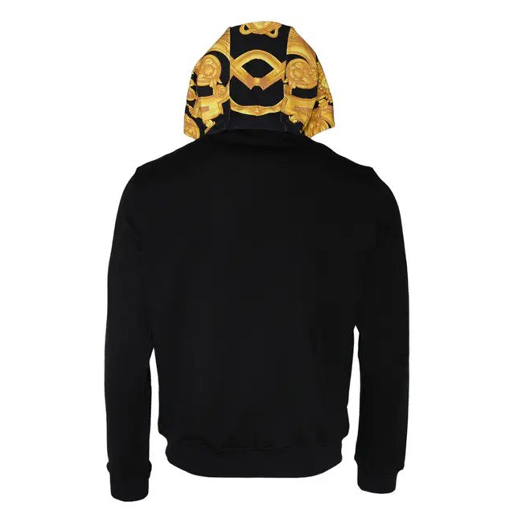 Versace - Black Medusa Print Cotton Full Zip HoodieSweatshirt Sweater