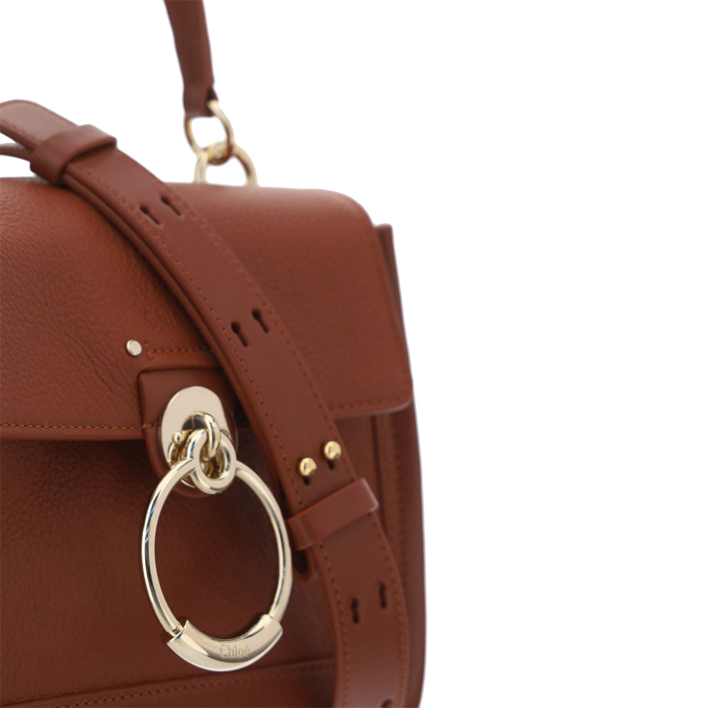 CHLOÉ - Brown Calf Leather Tess Handbag