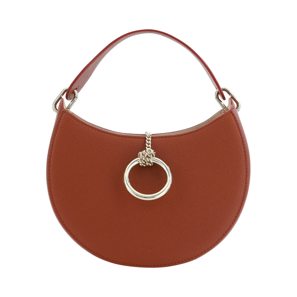 CHLOÉ - Brown Leather Small Arlène Shoulder Bag