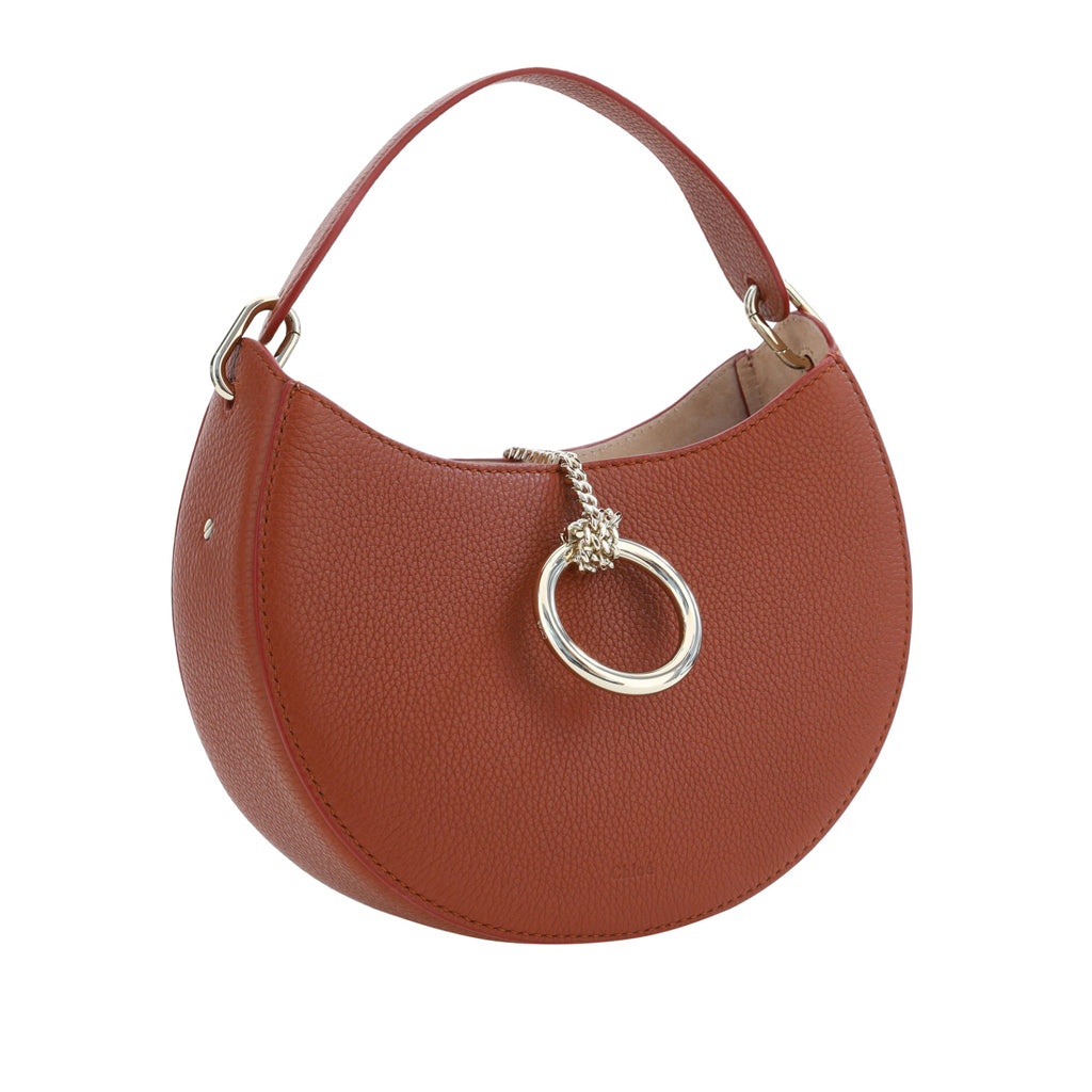 CHLOÉ - Brown Leather Small Arlène Shoulder Bag