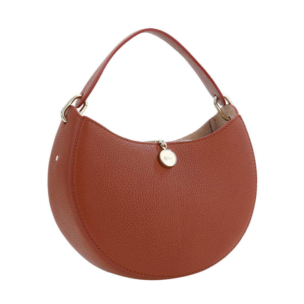 CHLOÉ - Brown Leather Small Arlène Shoulder Bag