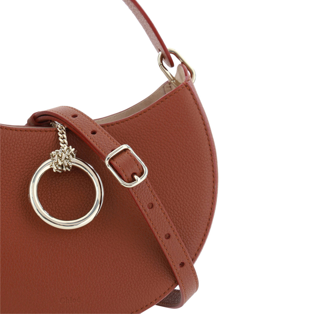 CHLOÉ - Brown Leather Small Arlène Shoulder Bag
