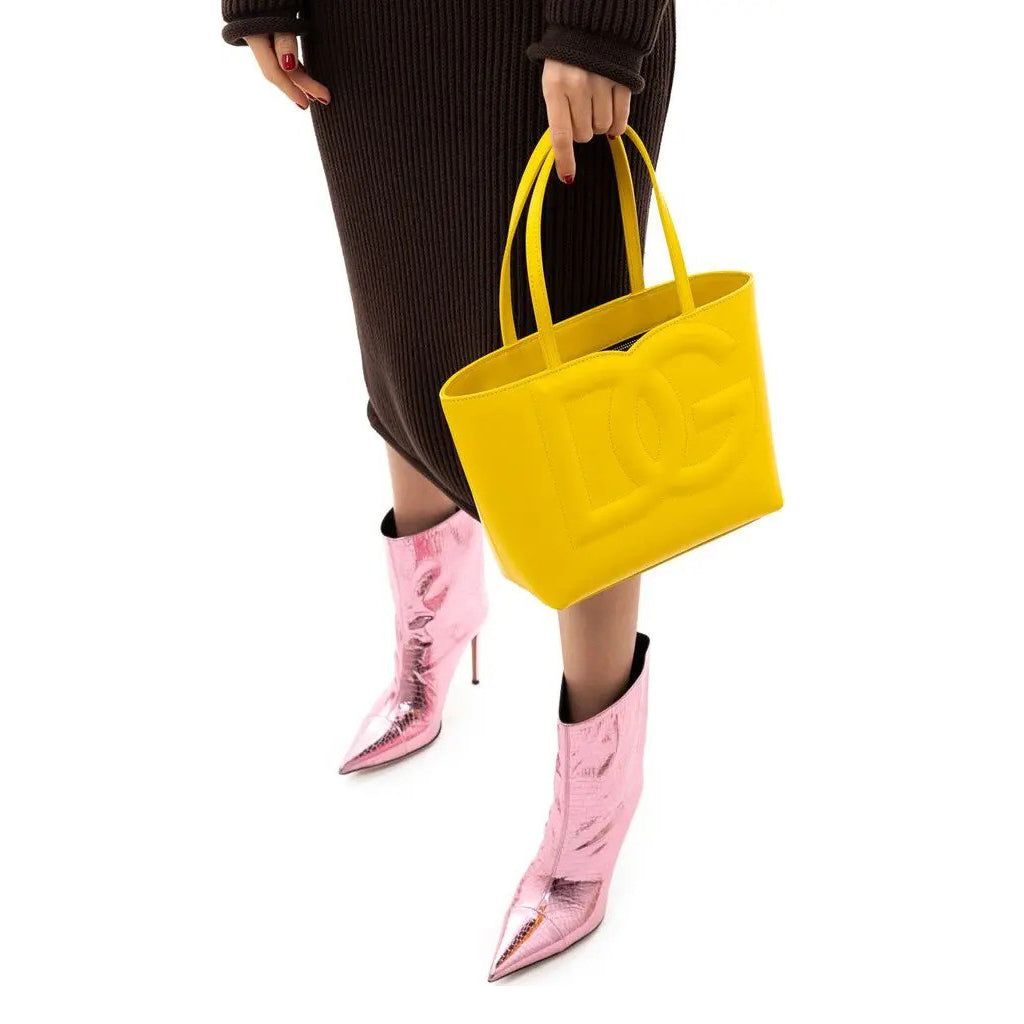 Dolce & Gabbana - Yellow Leather Tote Bag