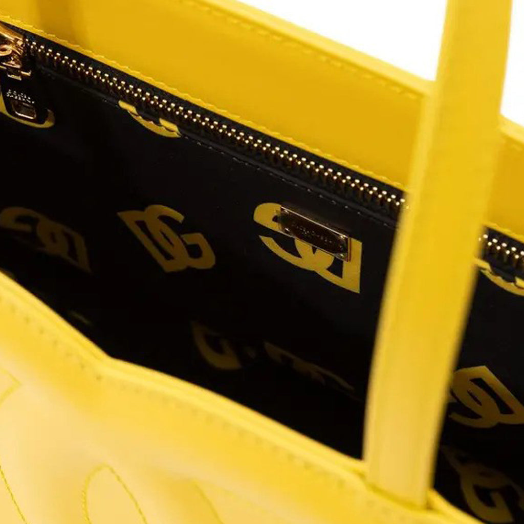 Dolce & Gabbana - Yellow Leather Tote Bag