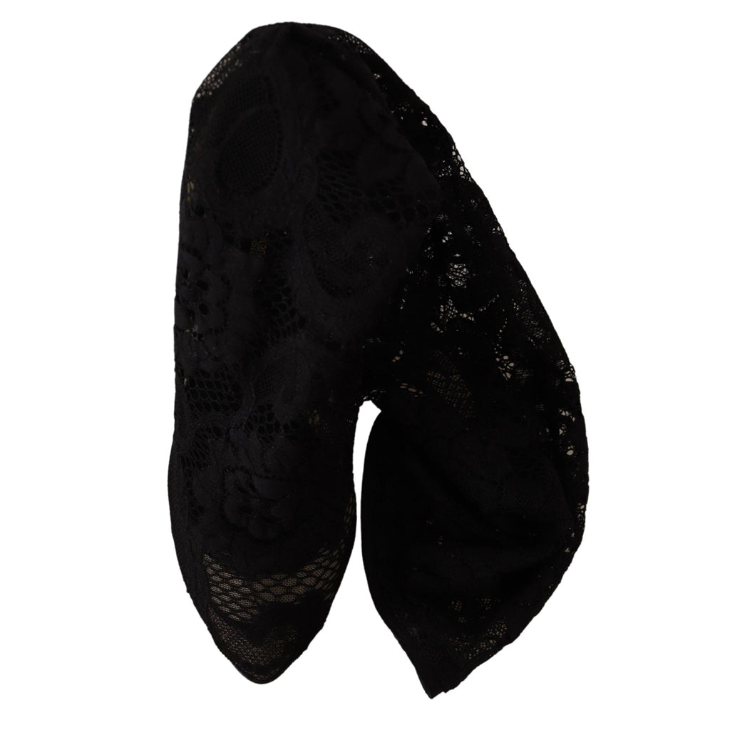 Dolce & Gabbana Elegant Stretch Sock Boots in Sleek Black