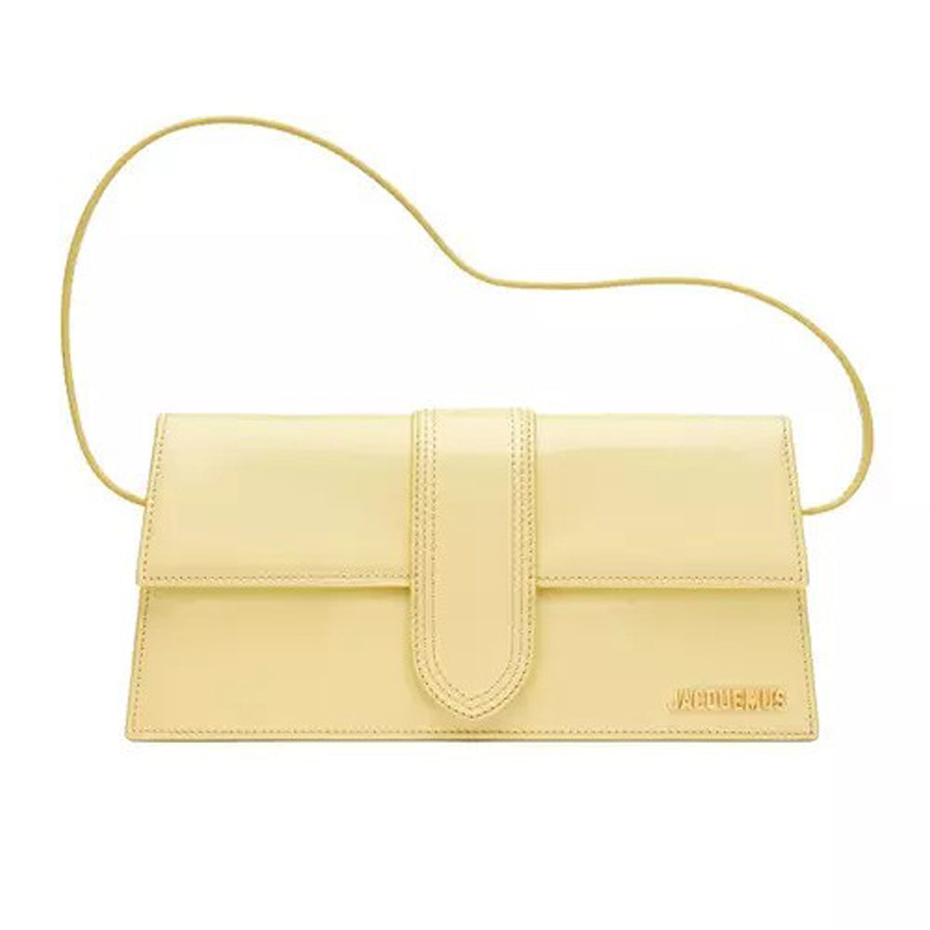 Jacquemus - Bambino Long canary yellow smooth calfskin Leather Shoulder Bag