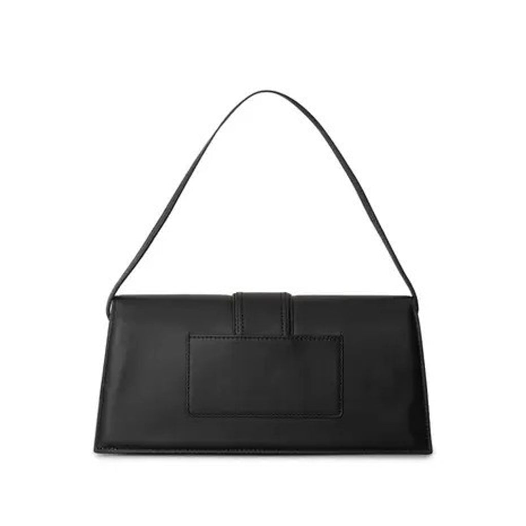 Jacquemus - Bambino Long smooth Black Leather Shoulder Bag