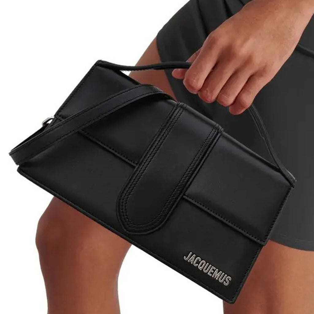 Jacquemus - Le Grand Bambino Black Leather Shoulder Bag