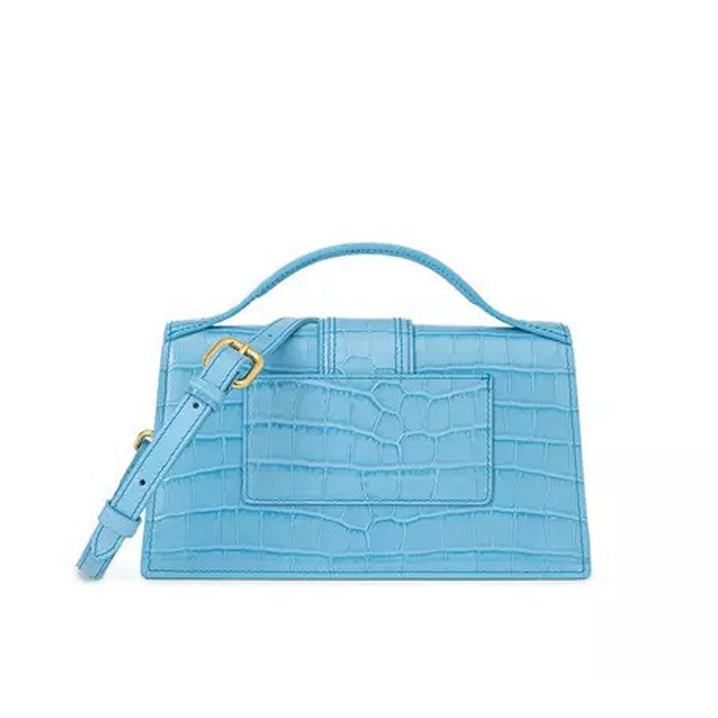 Jacquemus - Le Grand Bambino Stampa Cocco Light Blue Leather Handbag