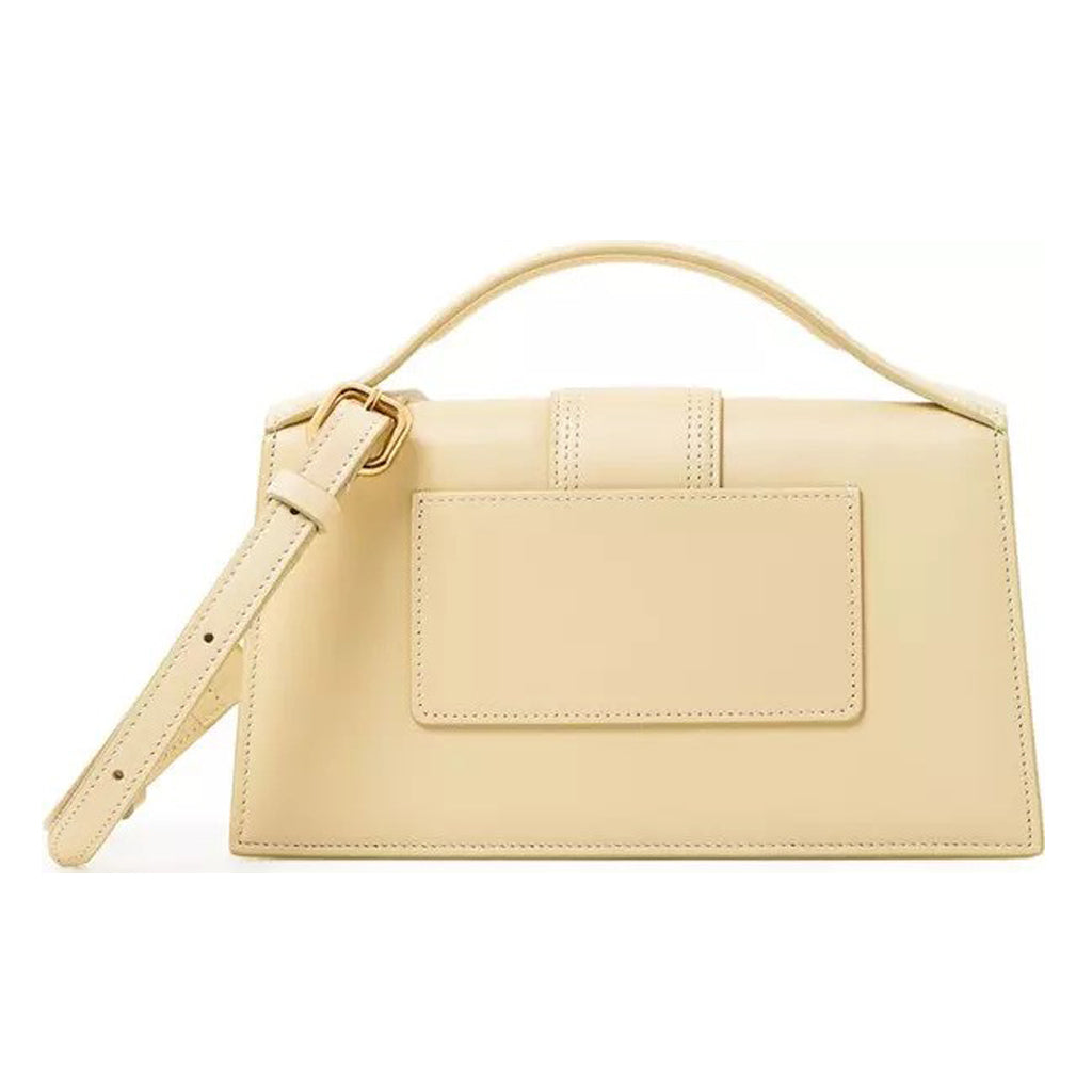 Jacquemus  - Le Grand Bambino Yellow Leather Shoulder Bag