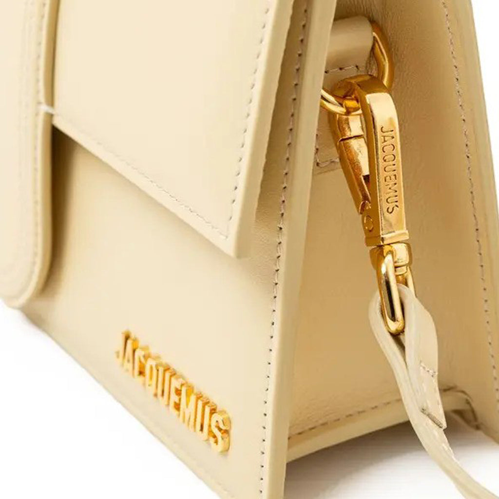 Jacquemus  - Le Grand Bambino Yellow Leather Shoulder Bag