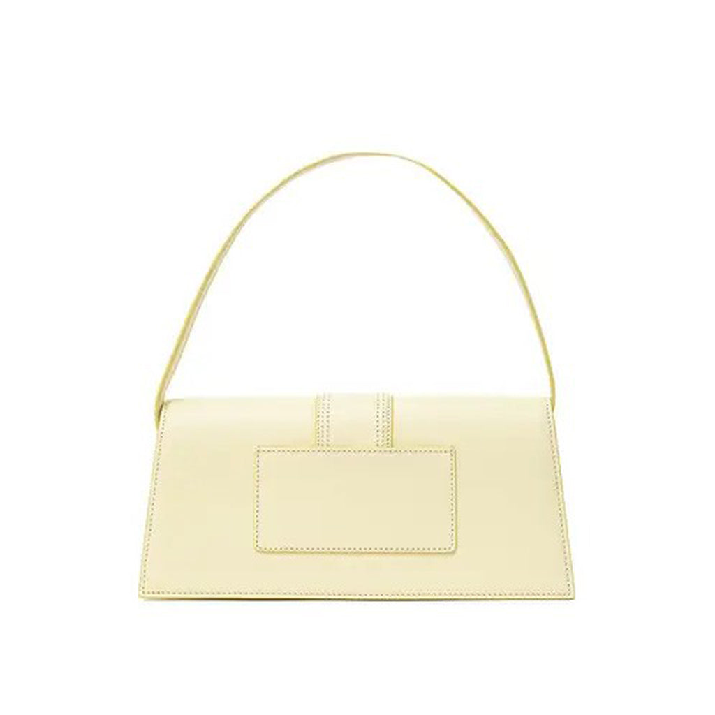 Jacquemus - Bambino Long smooth White/Yellow Leather Shoulder Bag