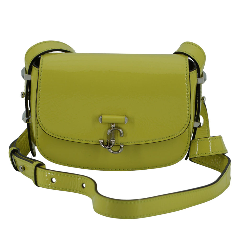 Jimmy Choo Lime Yellow Leather Small Shoulder Bag