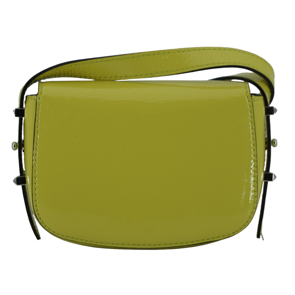 Jimmy Choo Lime Yellow Leather Small Shoulder Bag