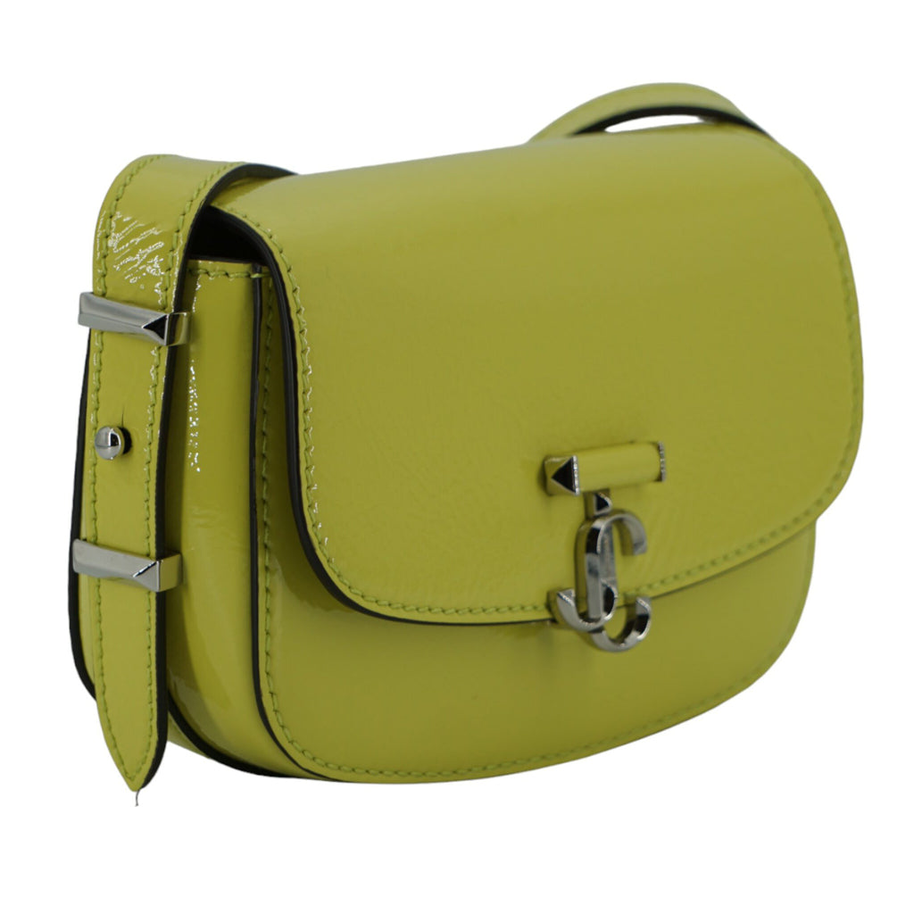 Jimmy Choo Lime Yellow Leather Small Shoulder Bag