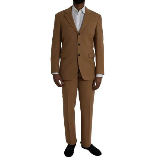 Prada - Brown Cashmere 2 Piece Single Breasted Suit