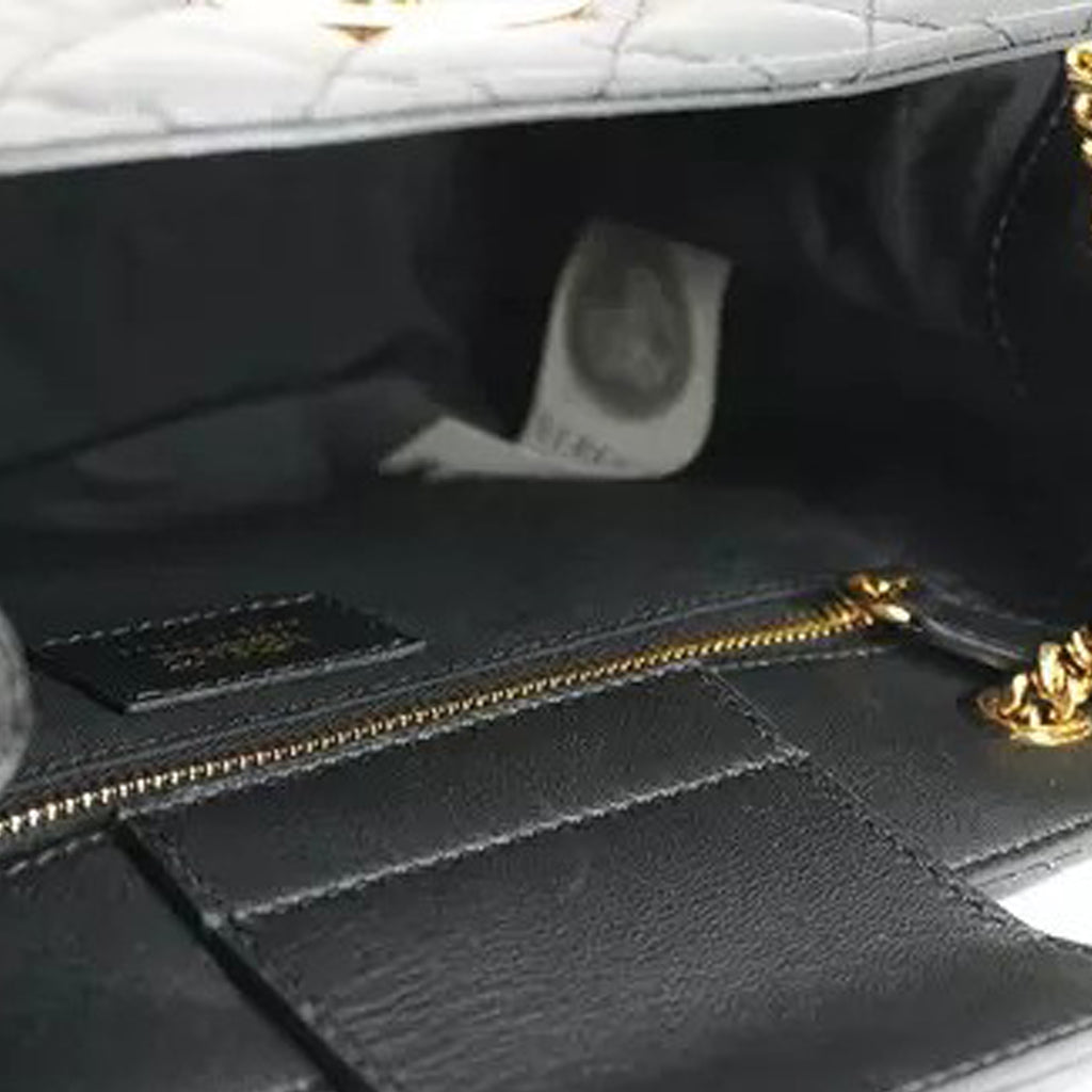 Versace - Black Quilted Nappa Leather Medusa Tote Handbag