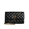 Versace Black Quilted Nappa Leather Crossbody Shoulder Bag