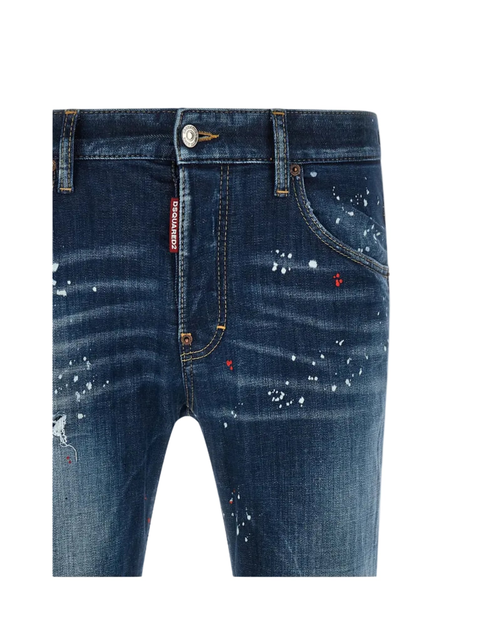 Dsquared2 – Skater Jeans Denim Used Effect Blu