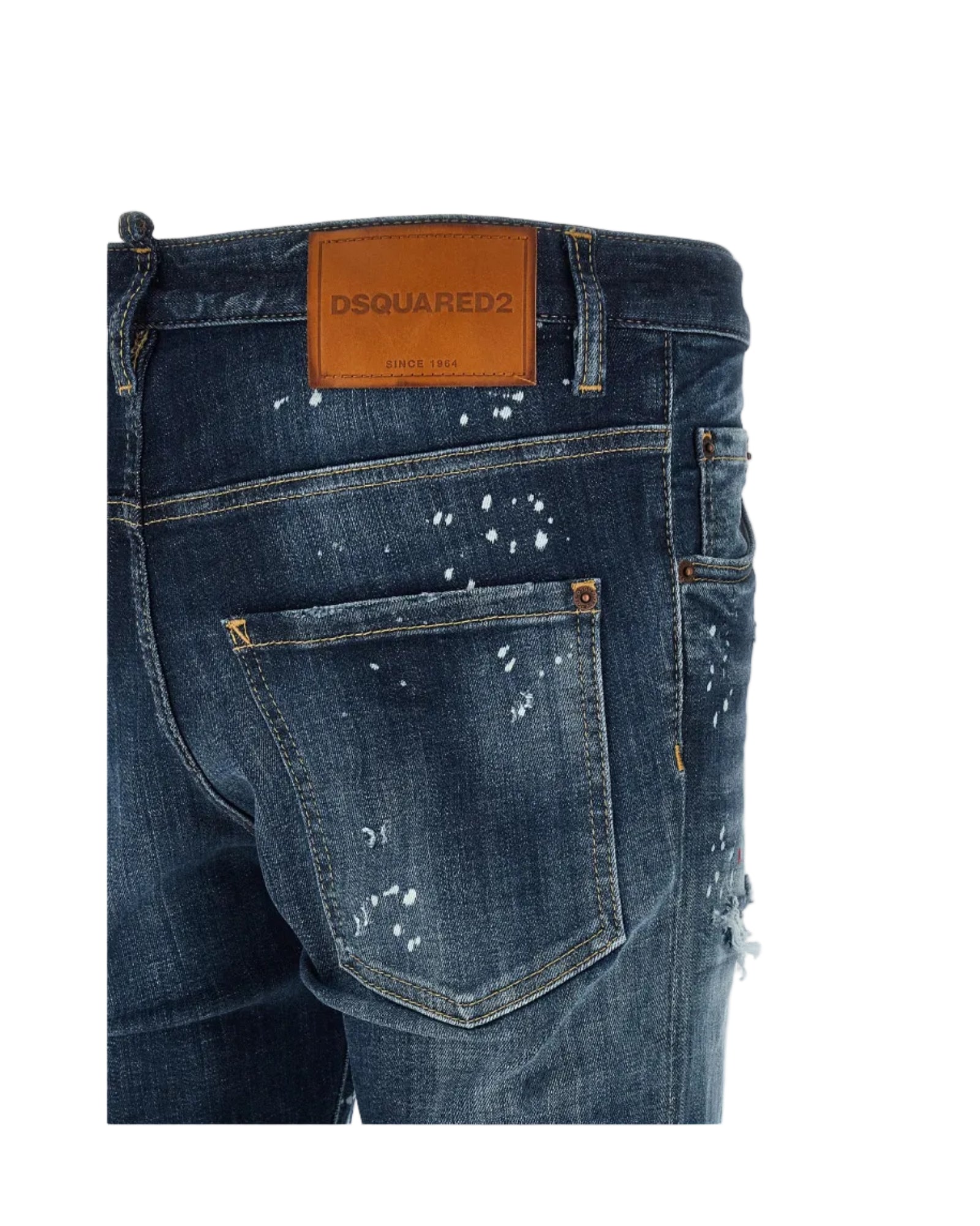 Dsquared2 – Skater Jeans Denim Used Effect Blu