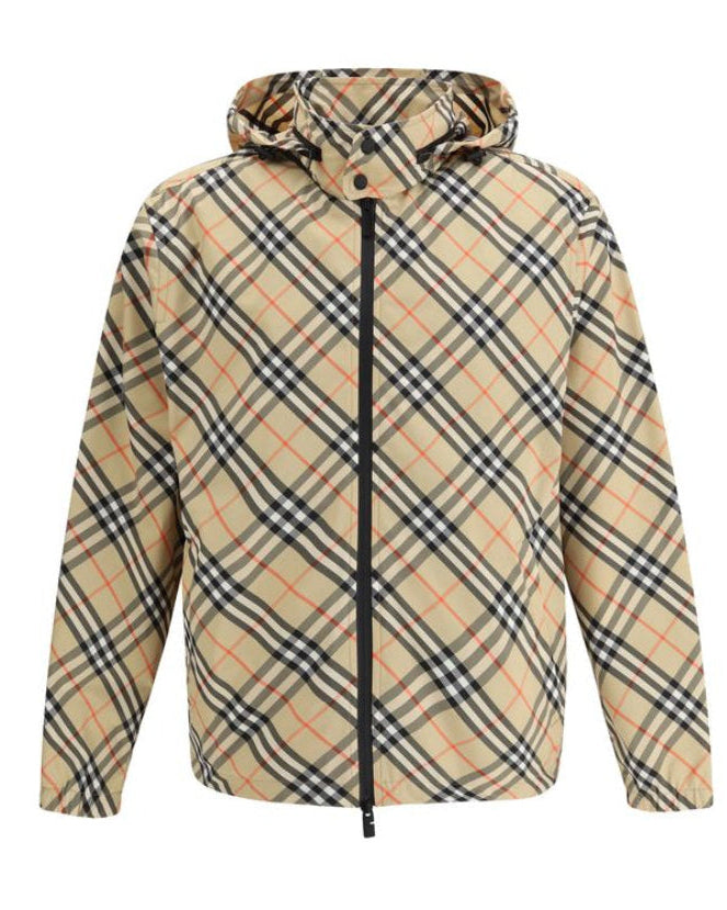 Burberry – Giacca Shell Multicolor - Motivo Check Rivisitato