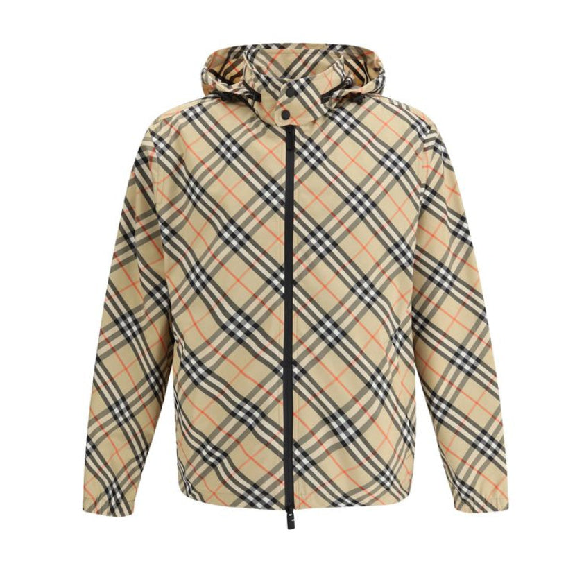 Burberry – Giacca Shell Multicolor - Motivo Check Rivisitato