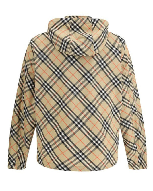 Burberry – Giacca Shell Multicolor - Motivo Check Rivisitato
