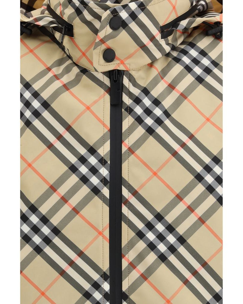 Burberry – Giacca Shell Multicolor - Motivo Check Rivisitato