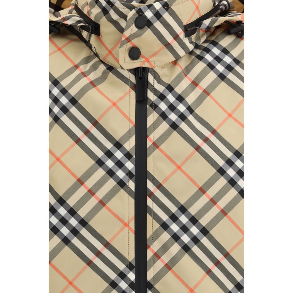 Burberry – Giacca Shell Multicolor - Motivo Check Rivisitato