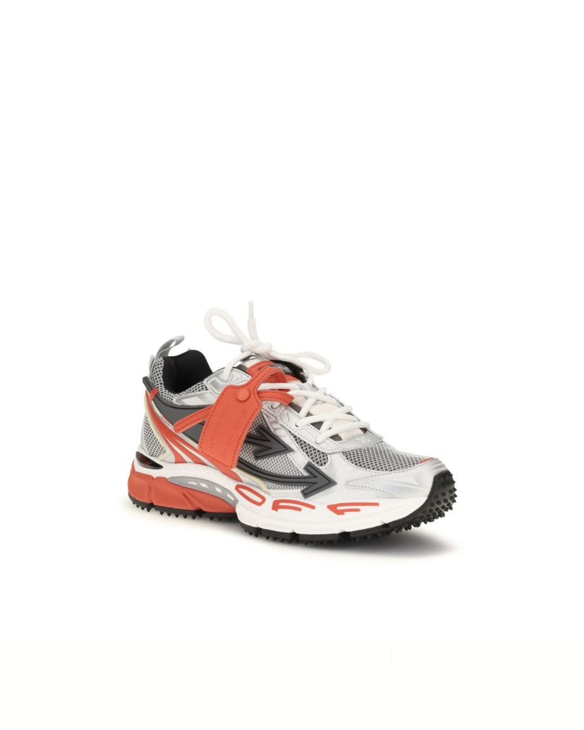 Off-White Be Right Back Sneakers Bianco, Argento e Arancio