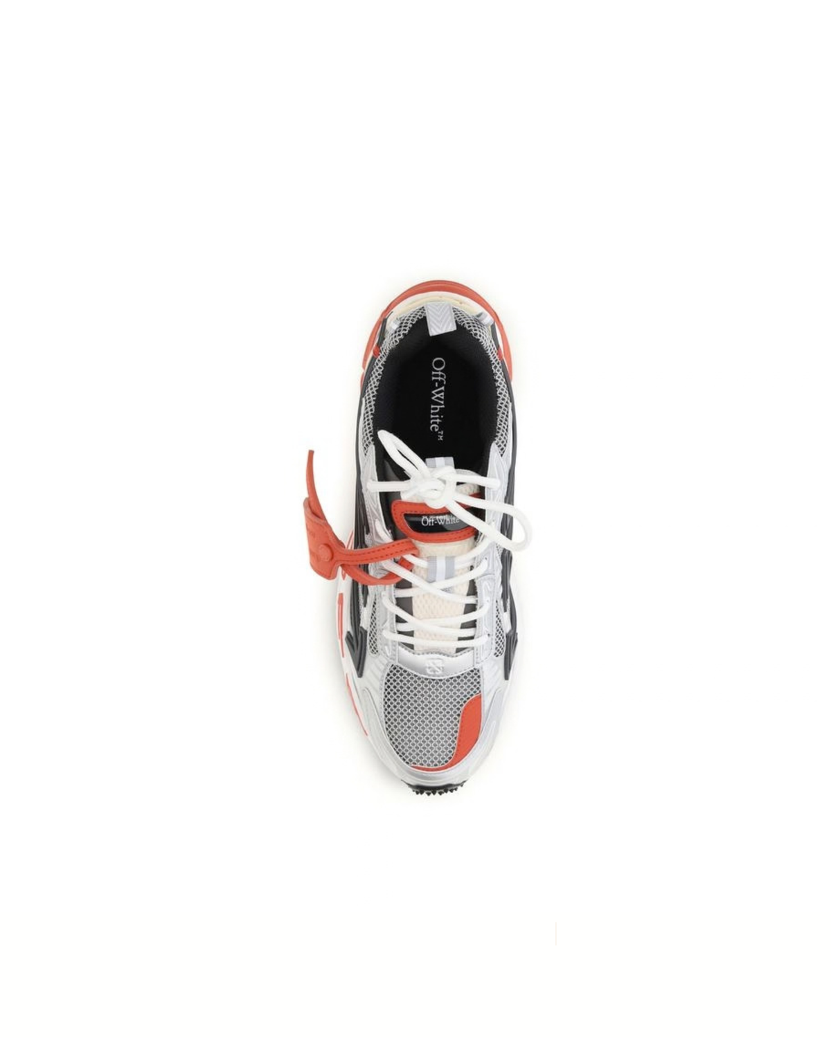 Off-White Be Right Back Sneakers Bianco, Argento e Arancio