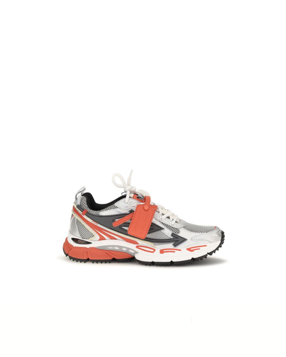 Off-White Be Right Back Sneakers Bianco, Argento e Arancio
