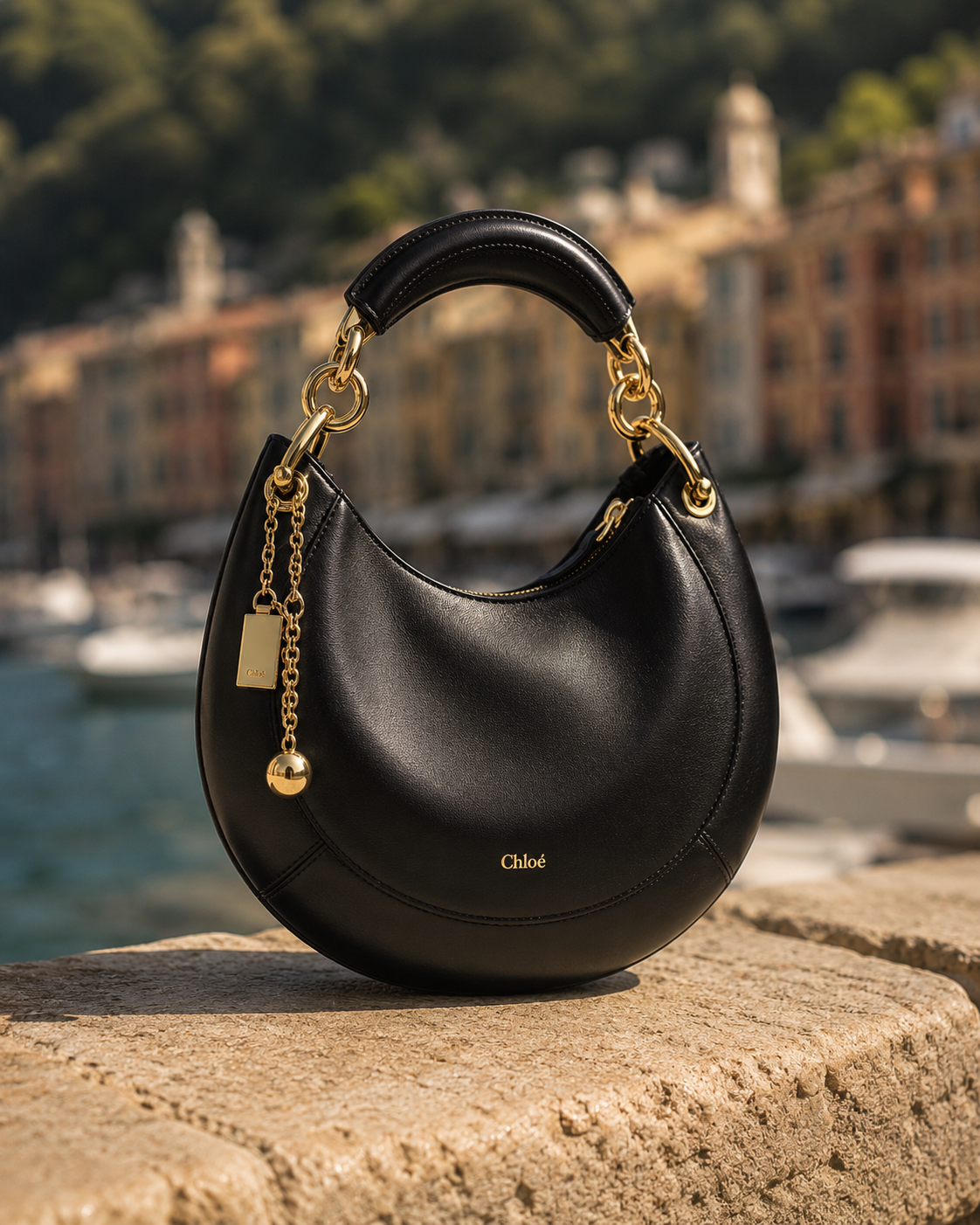 Chloé – Marcie Shoulder Bag Mini in Pelle Nera